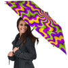 Zigzag Psychedelic Optical illusion Umbrella-grizzshop