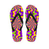 Zigzag Psychedelic Optical illusion Women's Flip Flops-grizzshop