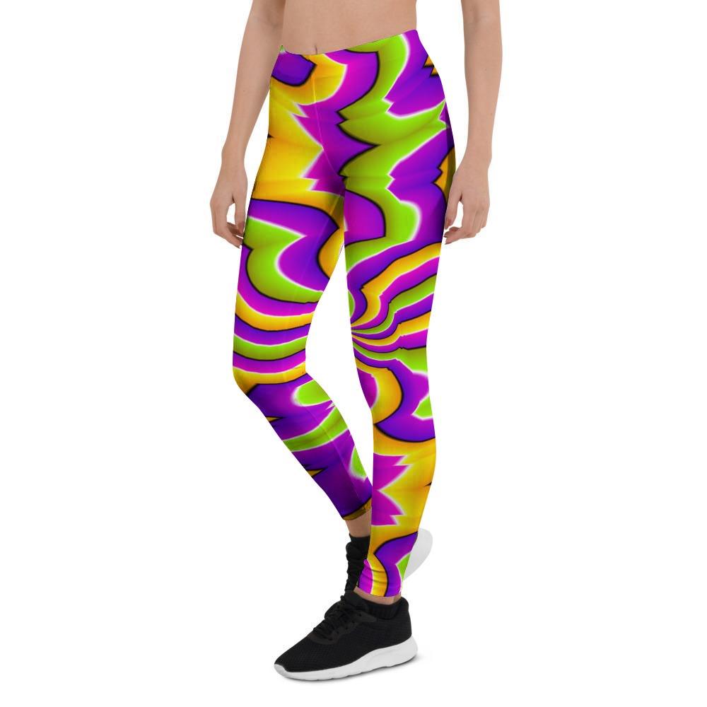 Zigzag Psychedelic Optical illusion Women's Leggings-grizzshop