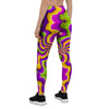 Zigzag Psychedelic Optical illusion Women's Leggings-grizzshop