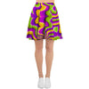 Zigzag Psychedelic Optical illusion Women's Skirt-grizzshop