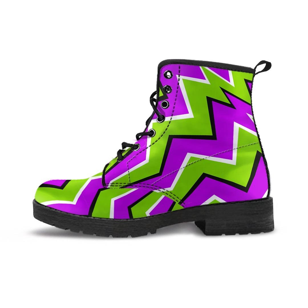 Zigzag Optical illusion Men's Boots-grizzshop