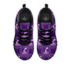 Zodiac Aquarius Purple Print Pattern Black Sneaker-grizzshop