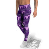 Zodiac Aries Purple Print Pattern Men's Leggings-grizzshop