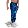 Zodiac Circle Blue Light Print Men's Leggings-grizzshop