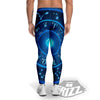 Zodiac Circle Blue Light Print Men's Leggings-grizzshop