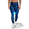 Zodiac Circle Blue Light Print Men's Leggings-grizzshop