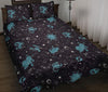 Zodiac Constellation Pattern Print Bed Set Quilt-grizzshop