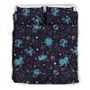 Zodiac Constellation Pattern Print Duvet Cover Bedding Set-grizzshop