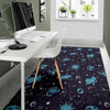 Zodiac Constellation Pattern Print Floor Mat-grizzshop