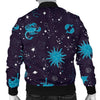 Zodiac Constellation Pattern Print Men's Bomber Jacket-grizzshop