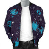 Zodiac Constellation Pattern Print Men's Bomber Jacket-grizzshop