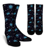 Zodiac Constellation Pattern Print Unisex Crew Socks-grizzshop