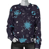 Zodiac Constellation Pattern Print Women's Sweatshirt-grizzshop