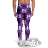 Zodiac Gemini Purple Print Pattern Men's Leggings-grizzshop