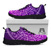 Zodiac Purple And White Signs Print Black Sneaker-grizzshop