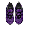 Zodiac Sagittarius Purple Print Pattern Black Sneaker-grizzshop