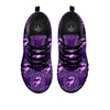 Zodiac Scorpio Purple Print Pattern Black Sneaker-grizzshop