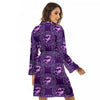 Zodiac Scorpio Purple Print Pattern Women's Robe-grizzshop