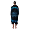 Zodiac Sign Blue Aquarius Print Men's Robe-grizzshop