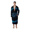 Zodiac Sign Blue Aquarius Print Men's Robe-grizzshop