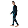 Zodiac Sign Blue Aries Print Men's Pajamas-grizzshop