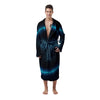 Zodiac Sign Blue Aries Print Men's Robe-grizzshop