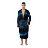 Zodiac Sign Blue Cancer Print Men's Robe-grizzshop