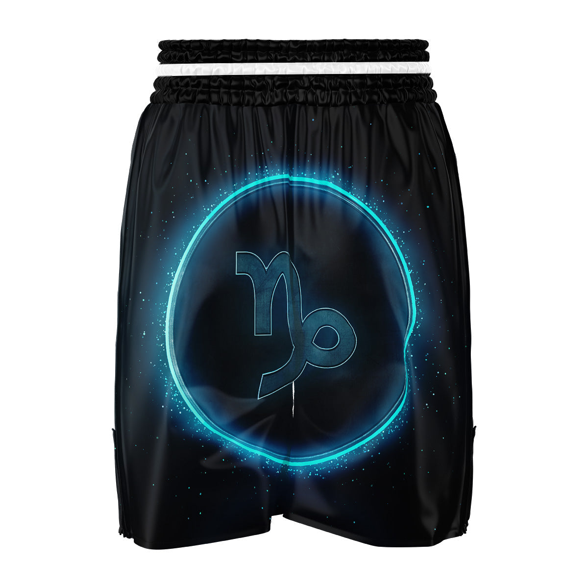 Zodiac Sign Blue Capricorn Print Boxing Shorts-grizzshop