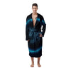 Zodiac Sign Blue Capricorn Print Men's Robe-grizzshop