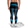 Zodiac Sign Blue Gemini Print Men's Leggings-grizzshop