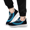 Zodiac Sign Blue Leo Print White Athletic Shoes-grizzshop