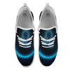 Zodiac Sign Blue Leo Print White Athletic Shoes-grizzshop