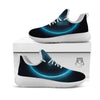 Zodiac Sign Blue Sagittarius Print White Athletic Shoes-grizzshop