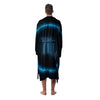 Zodiac Sign Blue Scorpio Print Men's Robe-grizzshop