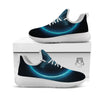 Zodiac Sign Blue Taurus Print White Athletic Shoes-grizzshop