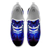 Zodiac Sign Blue Virgo Print White Athletic Shoes-grizzshop