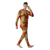 Zodiac Sign Chinese Dragon Print Men's Pajamas-grizzshop