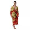 Zodiac Sign Chinese Dragon Print Men's Robe-grizzshop