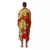 Zodiac Sign Chinese Dragon Print Men's Robe-grizzshop