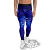 Zodiac Sign Dark Aquarius Print Men's Leggings-grizzshop