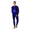Zodiac Sign Dark Aquarius Print Men's Pajamas-grizzshop