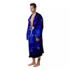 Zodiac Sign Dark Cancer Print Men's Robe-grizzshop