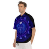 Zodiac Sign Dark Cancer Print Men's Short Sleeve Shirts-grizzshop