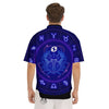 Zodiac Sign Dark Cancer Print Men's Short Sleeve Shirts-grizzshop