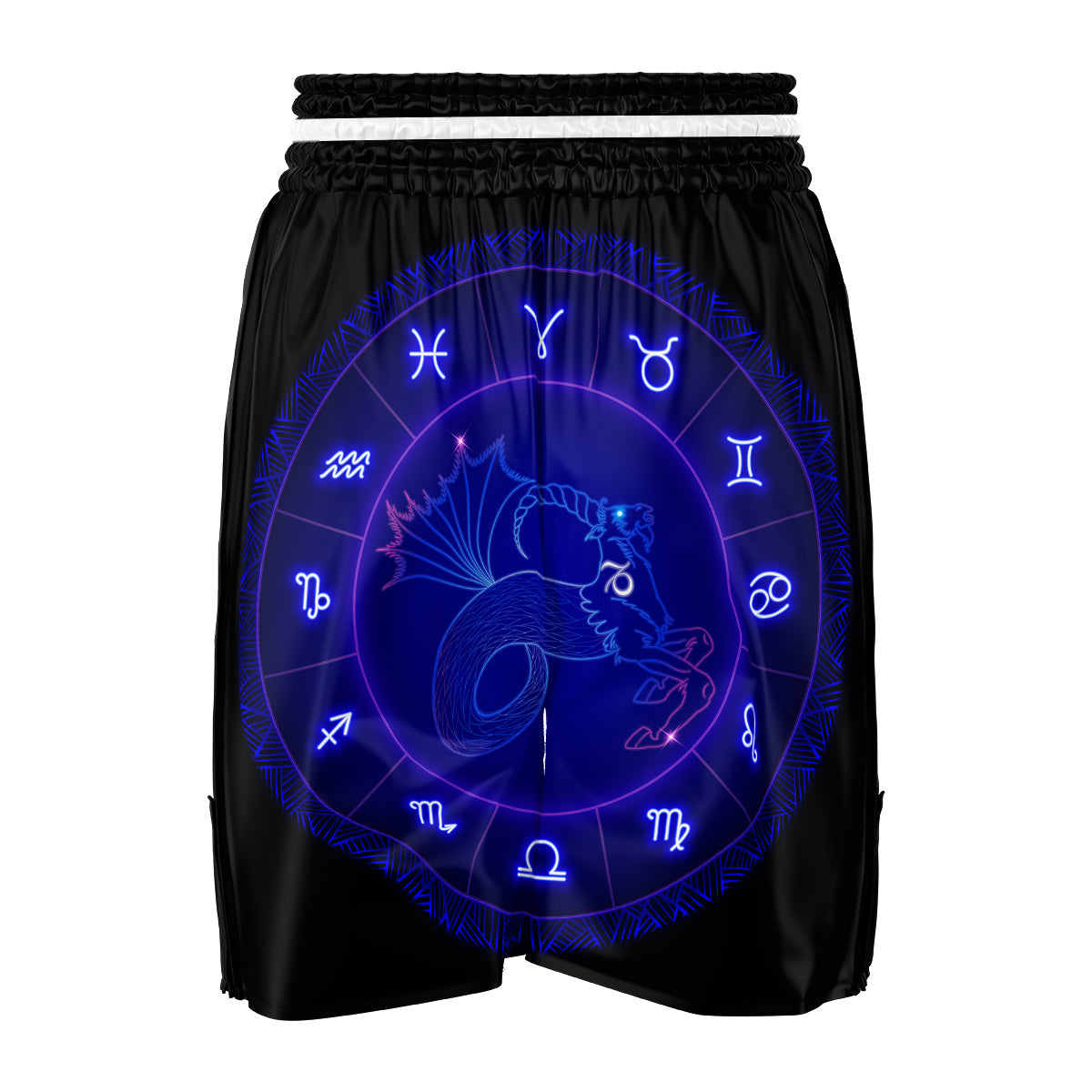 Zodiac Sign Dark Capricorn Print Boxing Shorts-grizzshop