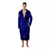 Zodiac Sign Dark Capricorn Print Men's Robe-grizzshop