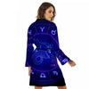 Zodiac Sign Dark Capricorn Print Women's Robe-grizzshop