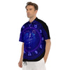 Zodiac Sign Dark Gemini Print Men's Short Sleeve Shirts-grizzshop