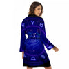 Zodiac Sign Dark Gemini Print Women's Robe-grizzshop